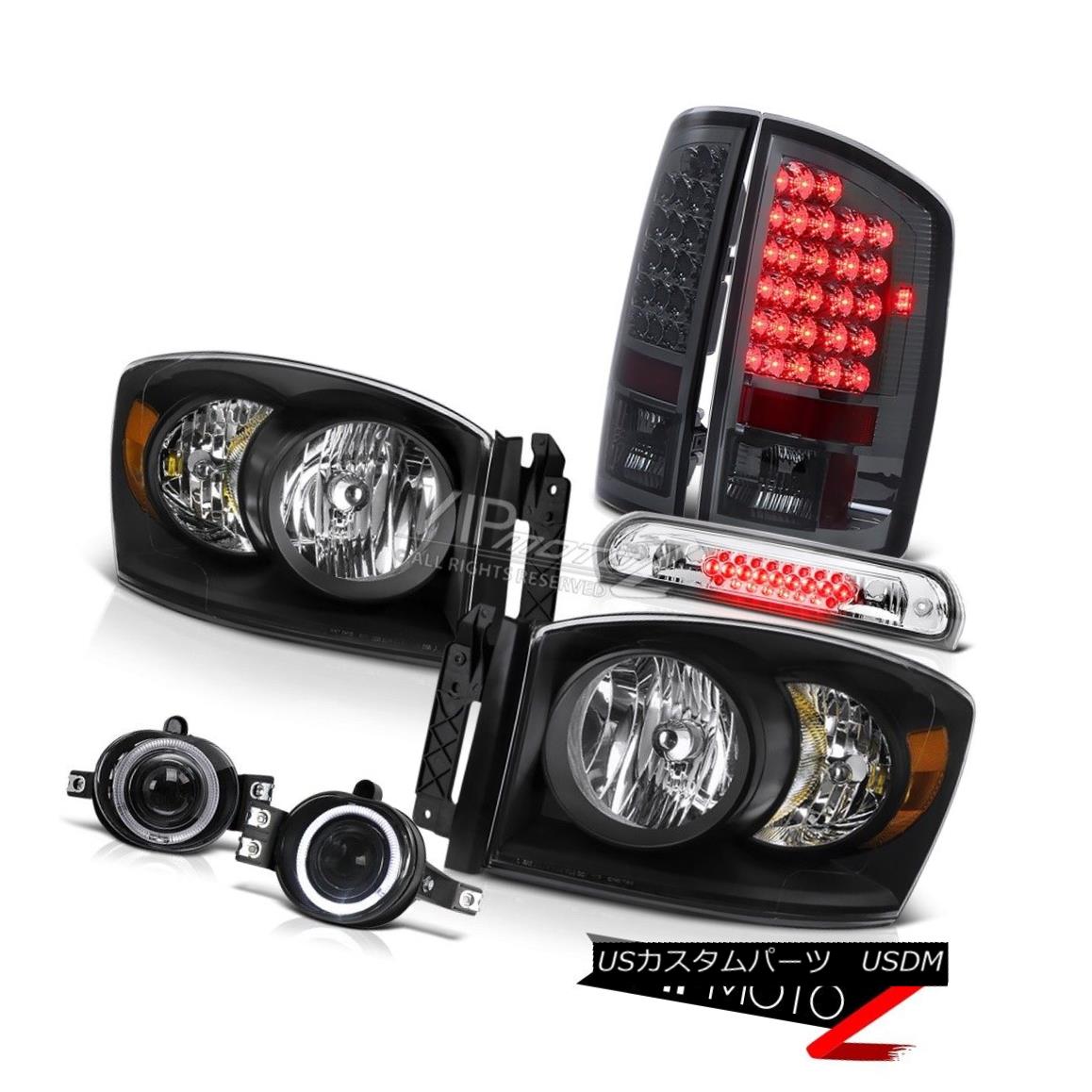 ヘッドライト Crystal Headlights L.E.D Tail Lights Smoke Glass Fog Roof Brake LED 2006 Ram SLT クリスタルヘッドライトL.E.DテールライトスモークガラスフォグルーフブレーキLED 2006 Ram SLT 【並行輸入品】