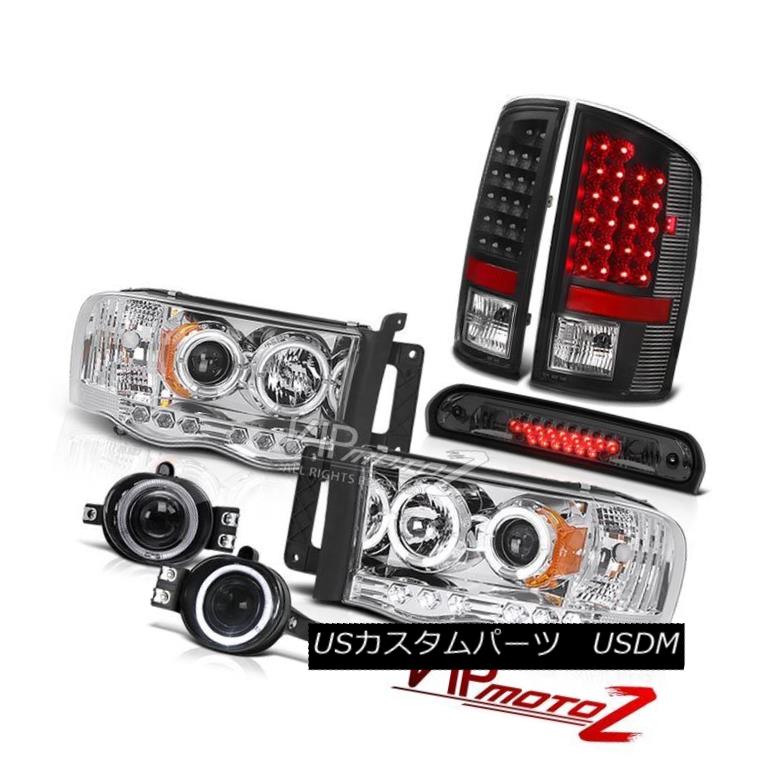 ヘッドライト 02-05 Ram 2500 LED Headlamps Black Taillights Halo Projector Fog 3rd Brake Cargo 02-05 Ram 2500 LEDヘッドランプブラックテールライトHaloプロジェクターフォグ3rdブレーキカーゴ 【並行輸入品】