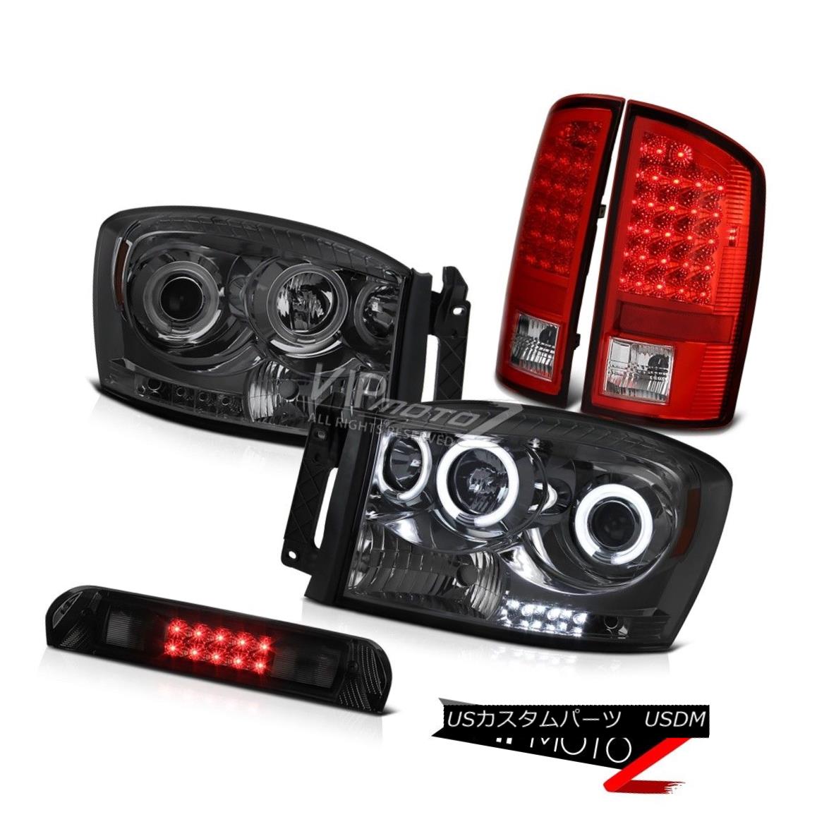ヘッドライト 2006 Dodge Ram ST Devil's Eye CCFL Halo Headlights Red Tail Lights Roof Stop LED 2006 Dodge Ram STデビルズアイCCFL HaloヘッドライトレッドテールライトルーフストップLED 【並行輸入品】