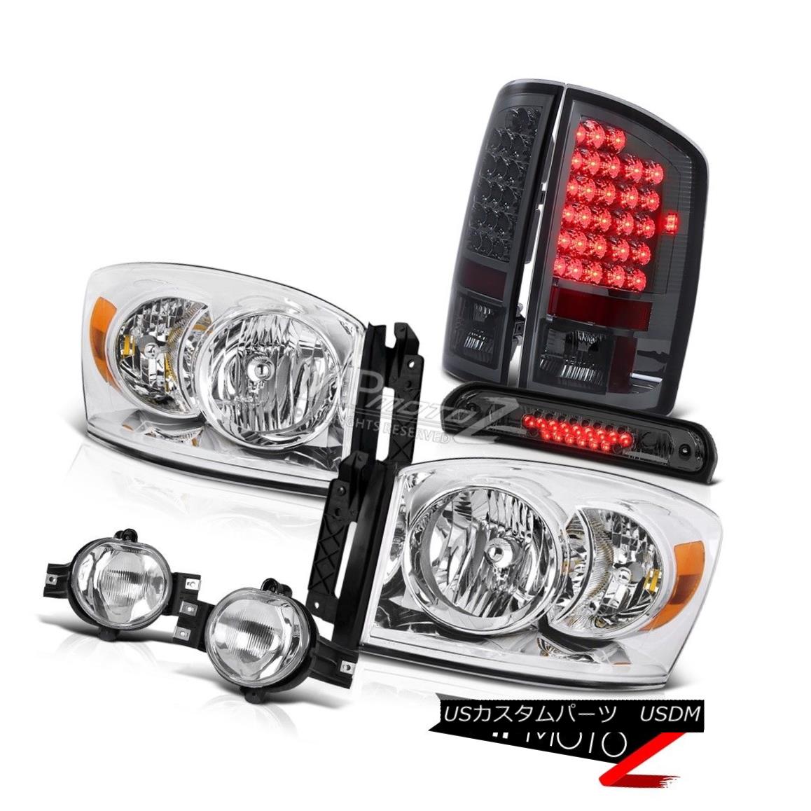 ヘッドライト 2006 Dodge Ram V8 Left Right Headlight Parking Tail Light Fog Tint 3rd Brake LED 2006 Dodge Ram V8左ライトヘッドライトパーキングテールライトフォグティント第3ブレーキLED 【並行輸入品】