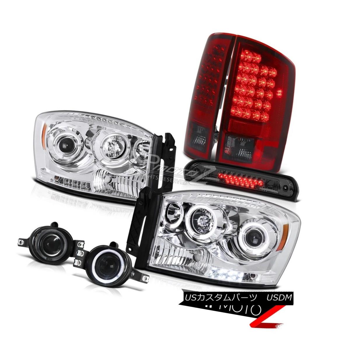 サイズ交換ＯＫ】 ライト・ランプ-Fog Lights Tail LED Smoke Red Headlights Eye Angel 2X  ヘッドライト High WS Ram Dodge 2006 2XエンジェルアイヘッドライトレッドスモークLEDテールライトフォッグハイ3 WS Ram  Dodge 2006 3rd - mtsn1kotabekasi.sch.id