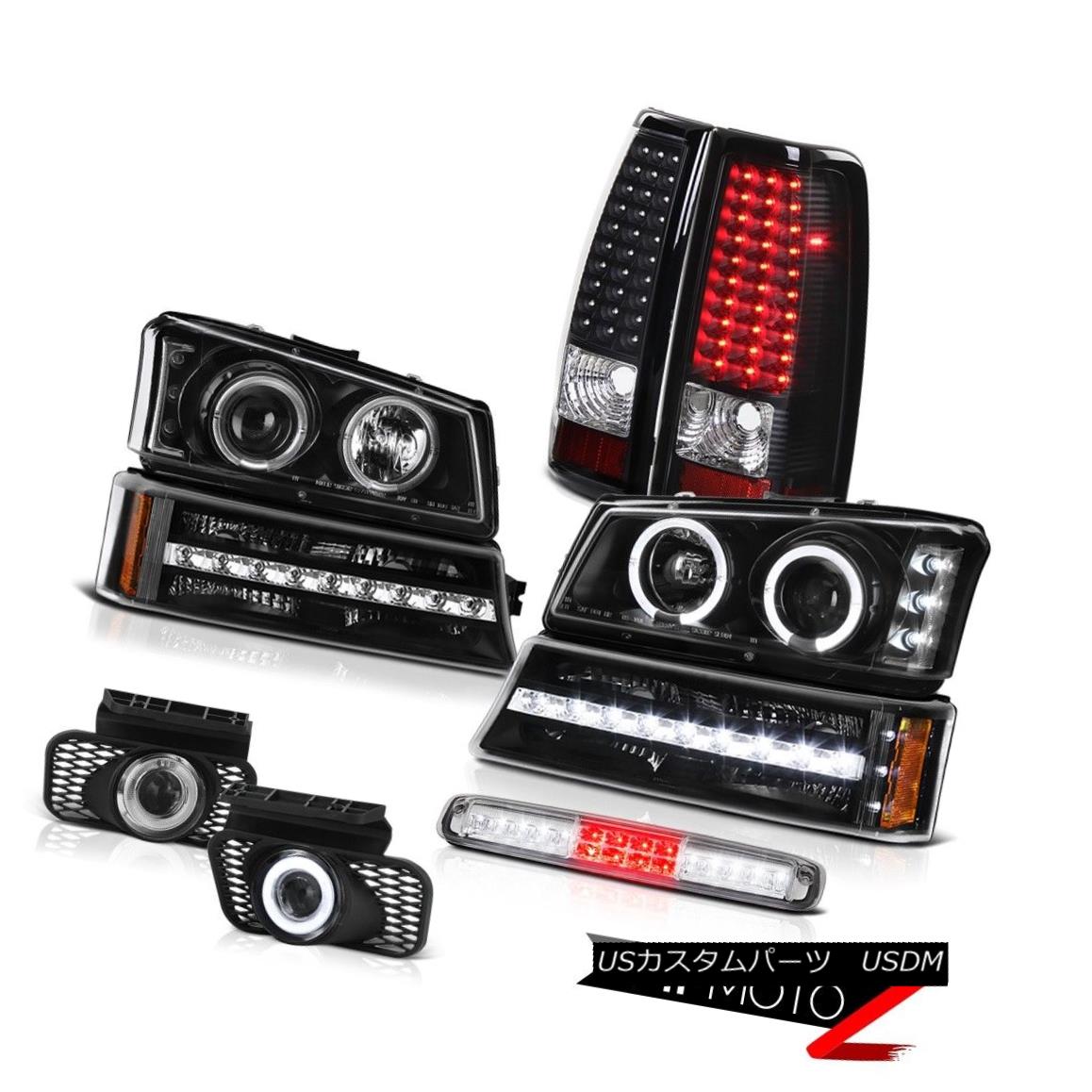 現品限り一斉値下げ ライト ランプ Lamp Brake Third Silverado 03 06 ヘッドライト Fog 03 06シルバラード第3ブレーキランプフォグライトブラックパーキングヘッドランプターンライト Taillights Headlamps Parking Black Lights