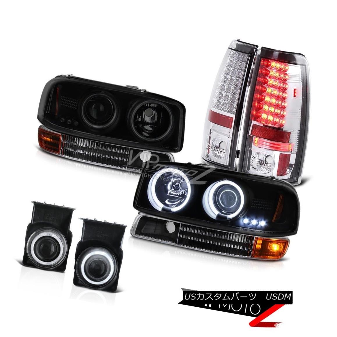 ヘッドライト 04-06 Sierra 3500HD CCFL Angel Eye Headlight LED Tail Light Projector Chrome Fog 04-06 Sierra 3500HD CCFLエンジェルアイヘッドライトLEDテールライトプロジェクターChrome Fog 【並行輸入品】