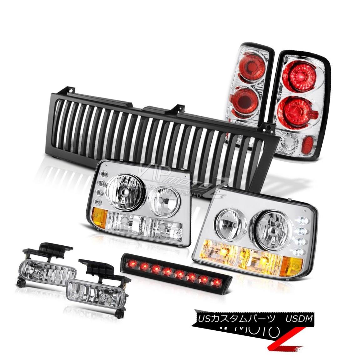 ヘッドライト 2000-06 Chevy Tahoe Headlamps Rear Tail Lamps Chrome Fog Smoke Brake LED Black 2000-06 Chevy Tahoe HeadlampsリアテールランプクロームフォグスモークブレーキLEDブラック 【並行輸入品】