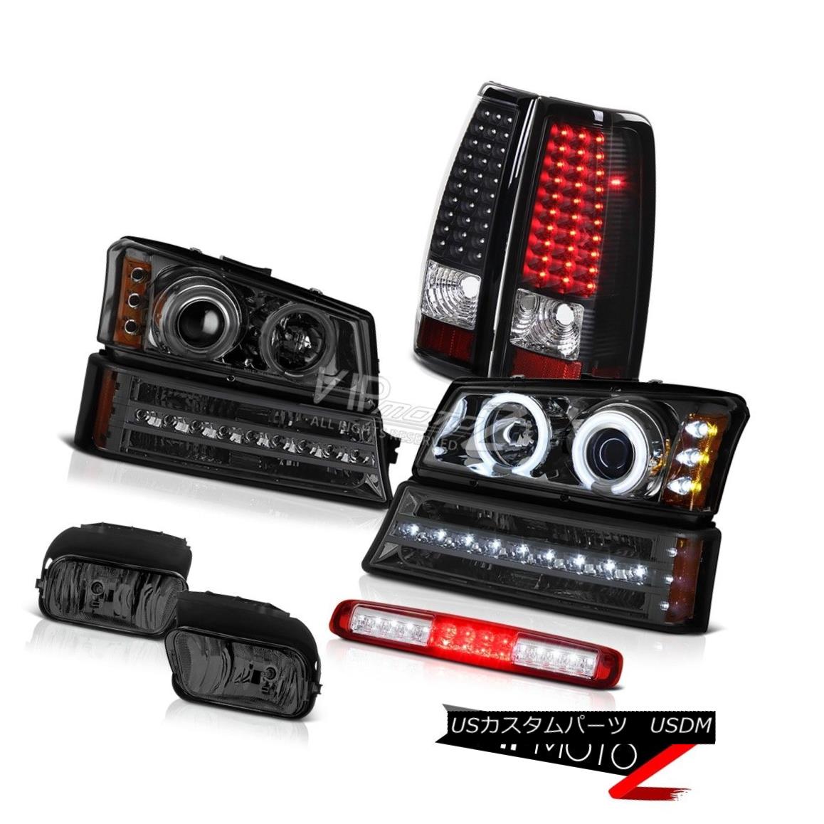 ヘッドライト 03-06 Silverado Smokey Fog Lamps Roof Brake Lamp Parking Headlights Taillights 03-06 Silveradoスモーキーフォグランプルーフブレーキランプパーキングヘッドライトテールライト 【並行輸入品】