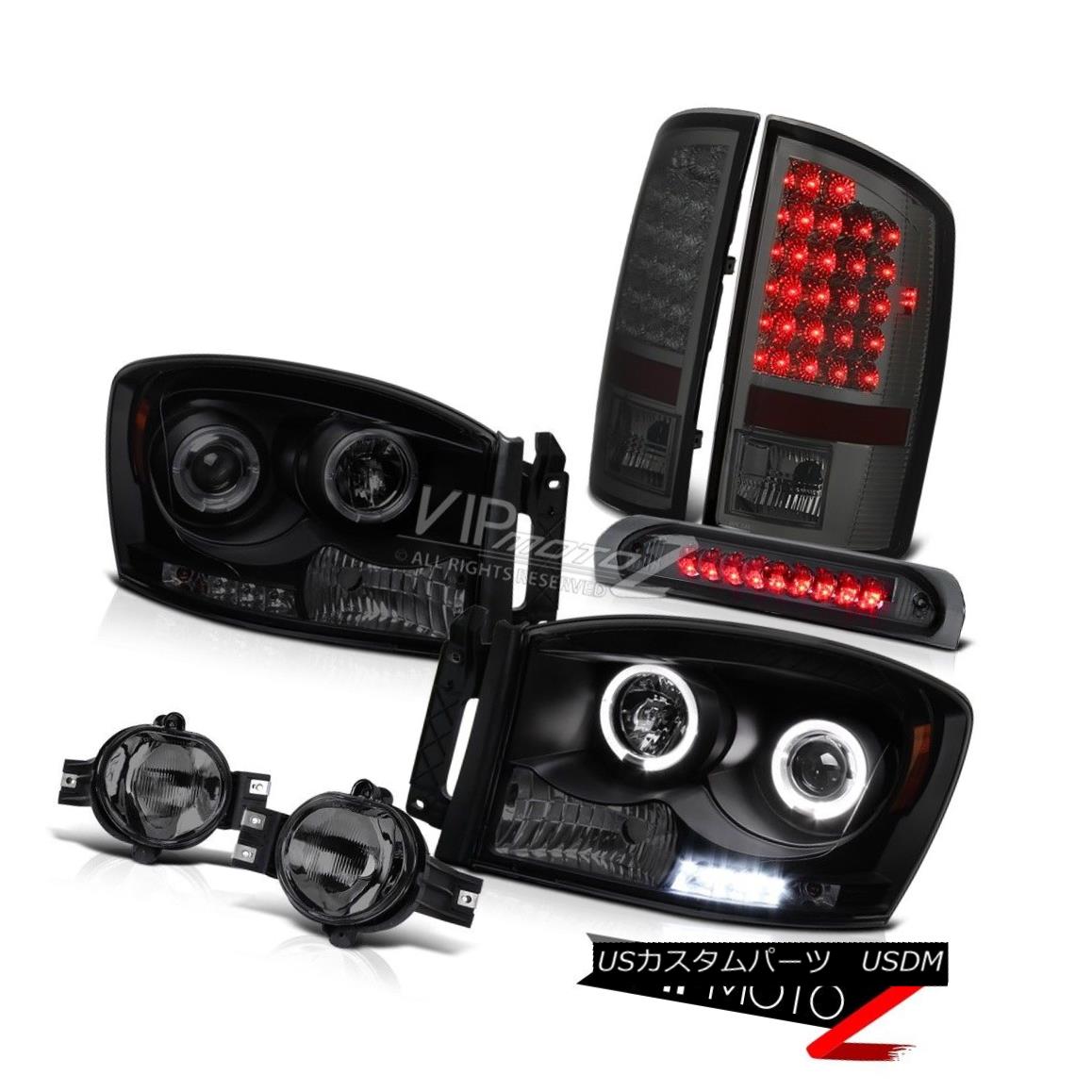 ヘッドライト 2X Angel Eye Headlight Tail Light LED Fog Brake Lamp Ram Magnum 5.9L WS 07 08 2XエンジェルアイヘッドライトテールライトLEDフォグブレーキランプラムマグナム5.9L WS 07 08 【並行輸入品】