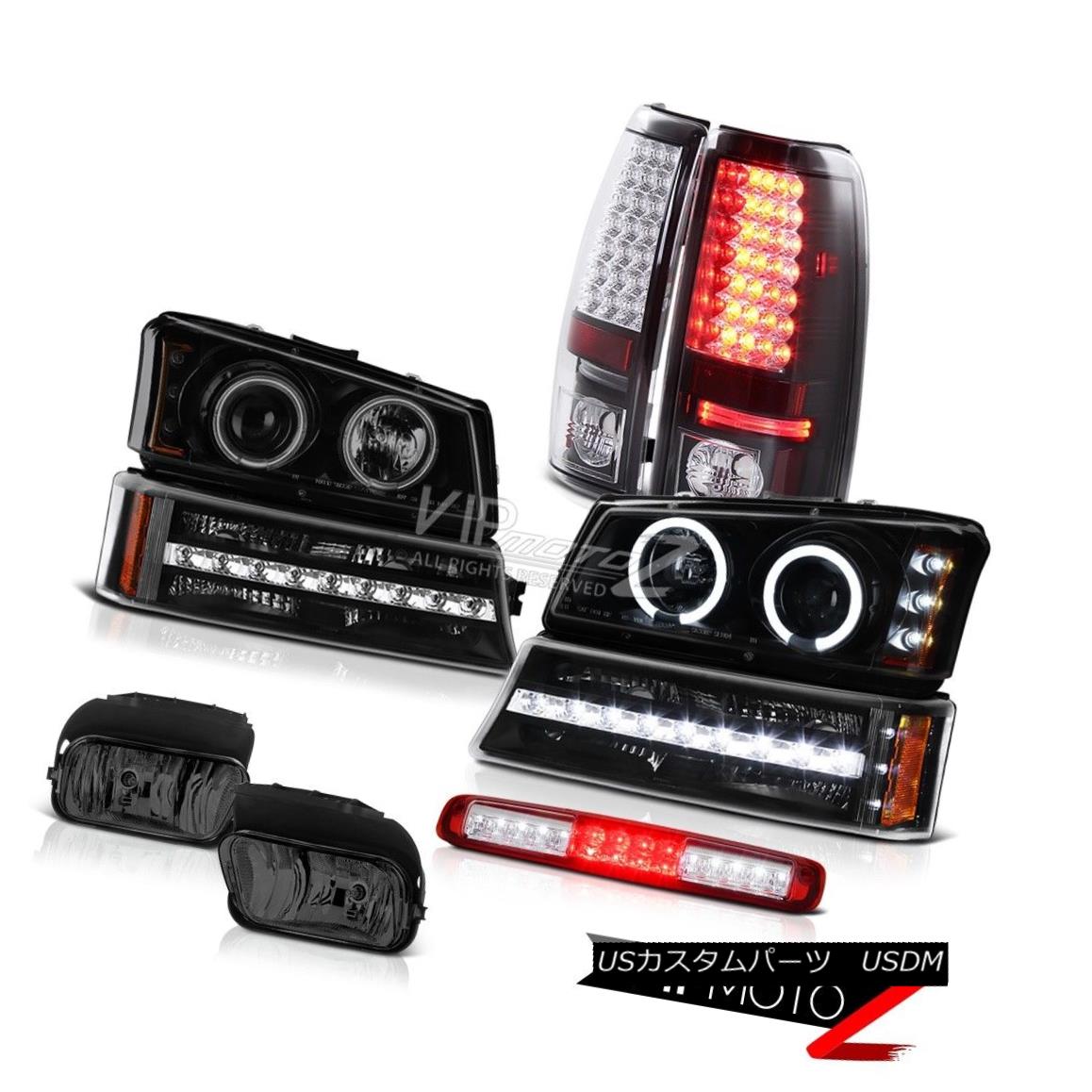ヘッドライト 03-06 Silverado Fog Lights 3RD Brake Light Black Bumper Headlamps Tail Lamps 03-06 Silveradoフォグライト3RDブレーキライトブラックバンパーヘッドランプテールランプ 【並行輸入品】