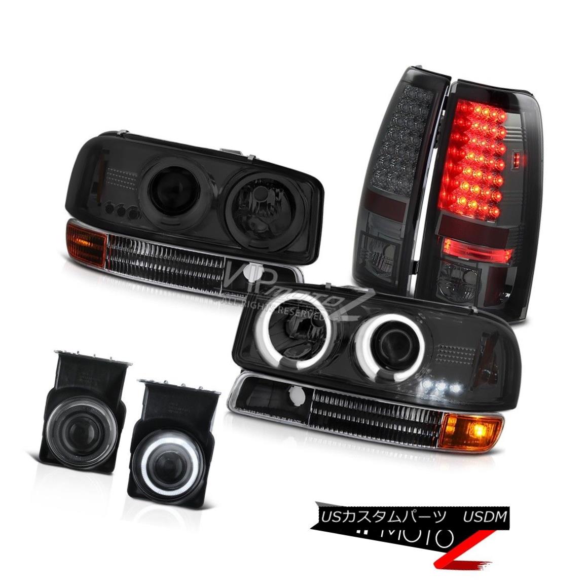 ヘッドライト Smoke CCFL 03 Sierra 1500 Headlight Black Bumper LED TailLight Projector Foglamp 煙CCFL 03 Sierra 1500ヘッドライトブラックバンパーLEDテールライトプロジェクターフォグライト 【並行輸入品】