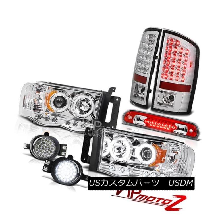 ヘッドライト 02-05 Dodge Ram Devil's CCFL Headlight LED Tail Lights Trim Fog Wine Red Brake 02-05 Dodge Ram DevilのCCFLヘッドライトLEDテールライトトリムフォグワインレッドブレーキ 【並行輸入品】