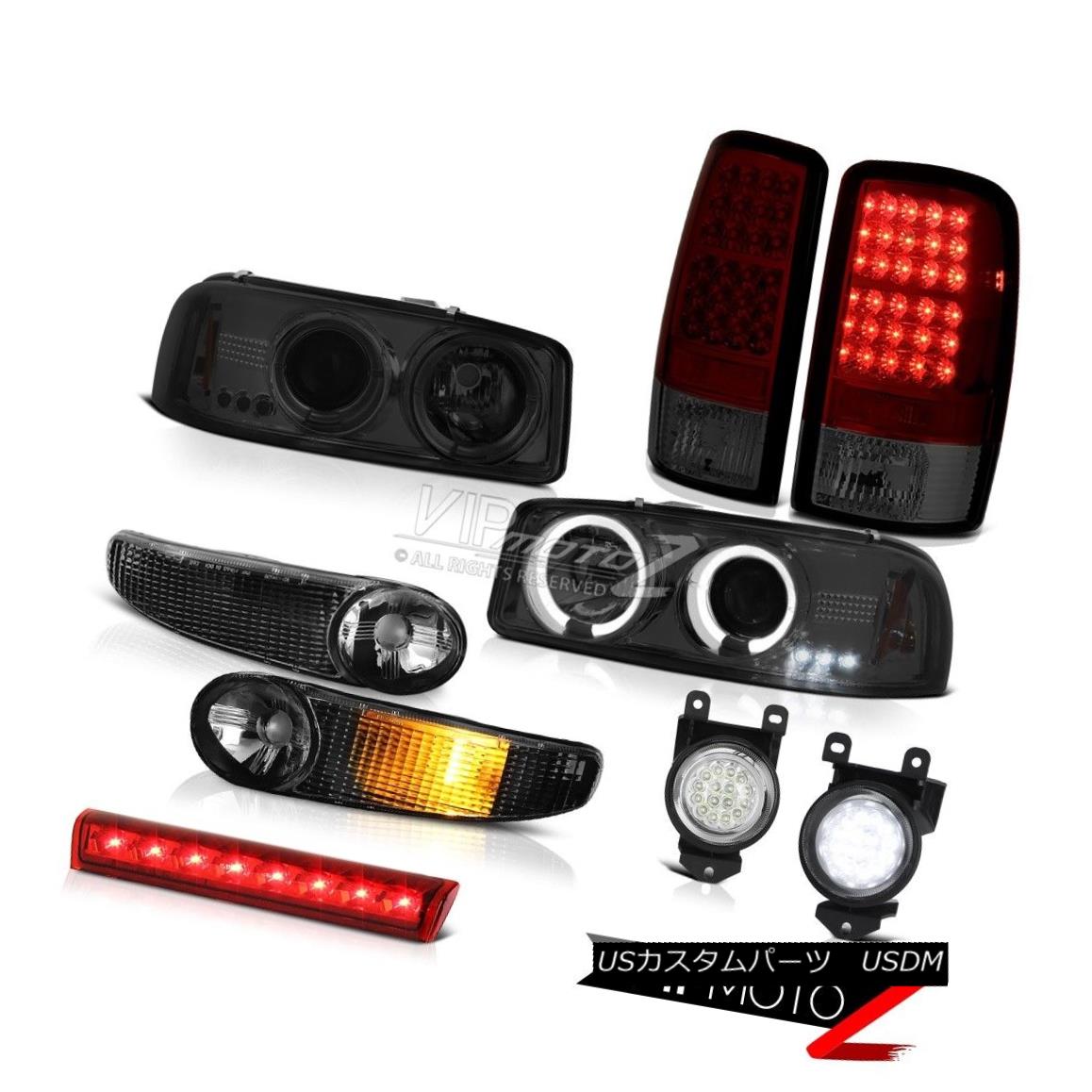 ヘッドライト Projector Smoke Black Parking Tail Lights Bumper FogLamps High Cargo 01-06 Yukon プロジェクタースモークブラックパーキングテールライトバンパーFogLamps High Cargo 01-06 Yukon 【並行輸入品】