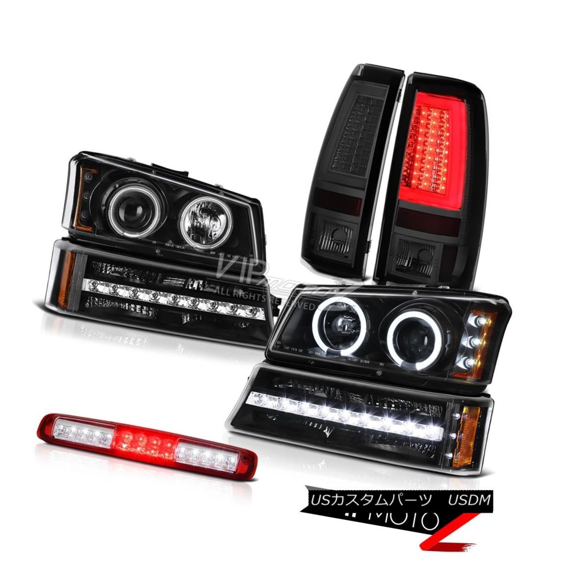 ヘッドライト 2003-2006 Silverado 1500 Tail Lights Roof Cab Light Bumper Headlights CCFL Rim 2003-2006 Silverado 1500テールライトルーフキャブライトバンパーヘッドライトCCFLリム 【並行輸入品】