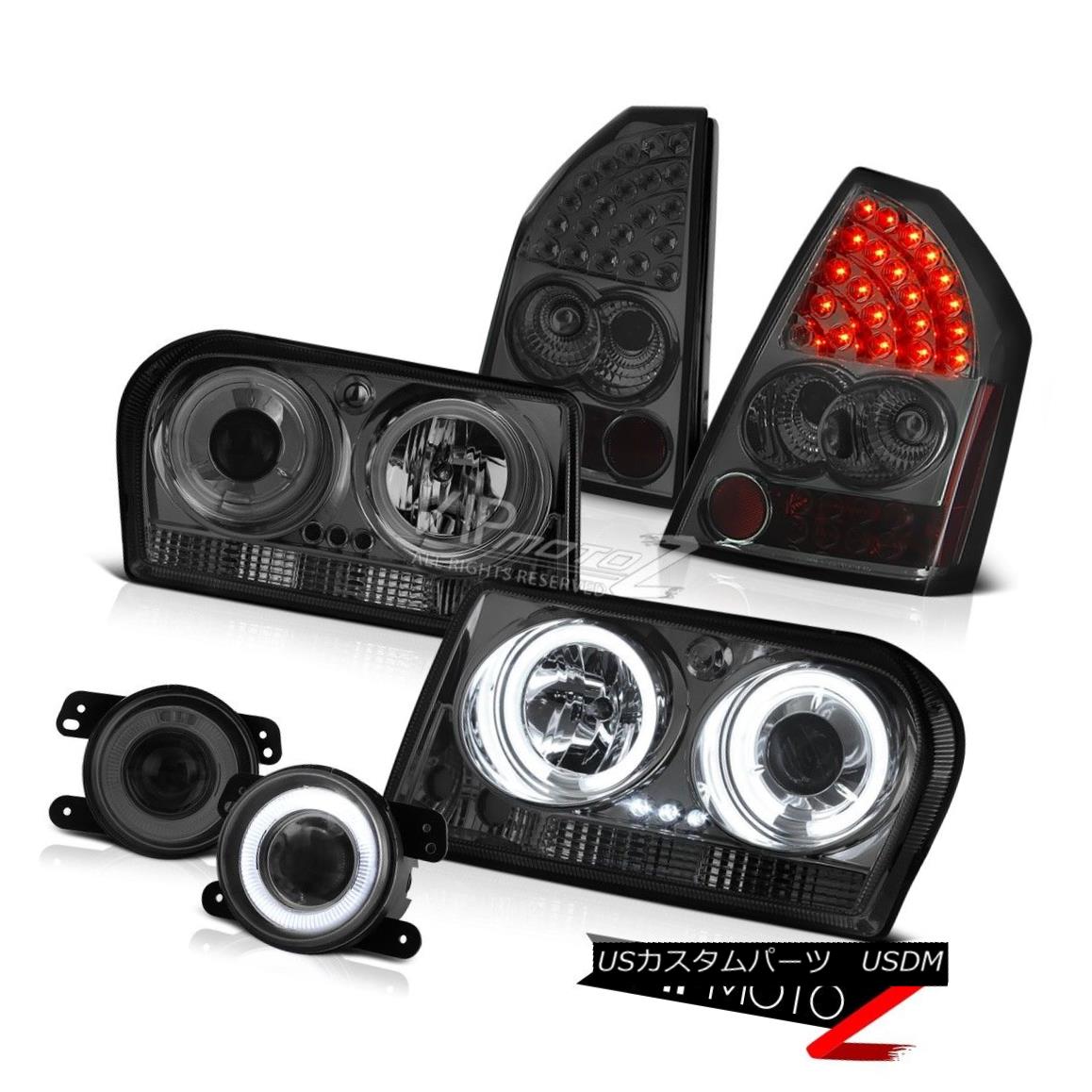 ヘッドライト 2005-2007 Chrysler 300 2.7L Smoke CCFL Halo Headlamps Signal Taillamps Foglights 2005-2007 Chrysler 300 2.7L煙CCFL Haloヘッドランプ信号灯台Foglights 【並行輸入品】