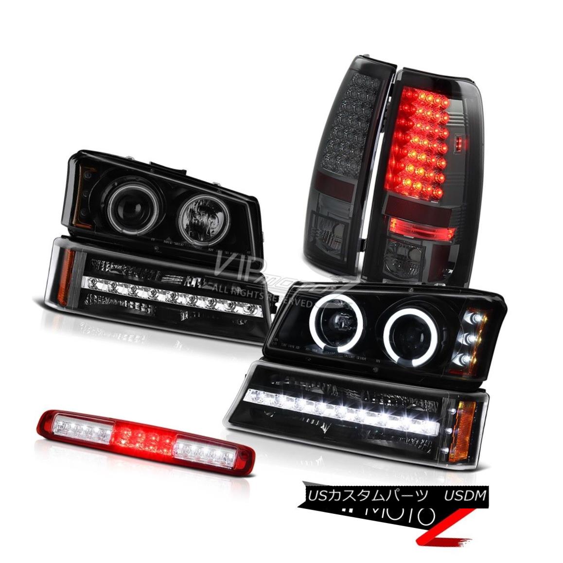 ヘッドライト 03-06 Silverado 2500Hd Roof Brake Lamp Black Turn Signal Headlamps Taillights 03-06シルバラード2500Hd屋根ブレーキランプブラックターンシグナルヘッドランプテールランプ 【並行輸入品】