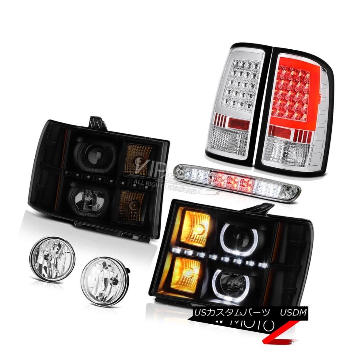 ヘッドライト 2007-2013 Sierrra 1500 SL Tail Brake Lamps Headlights Fog Roof Light Halo Ring 2007-2013 Sierrra 1500 SLテール・ブレーキ・ランプヘッドライトフォグ・ルーフ・ライト・ハロー・リング 【並行輸入品】