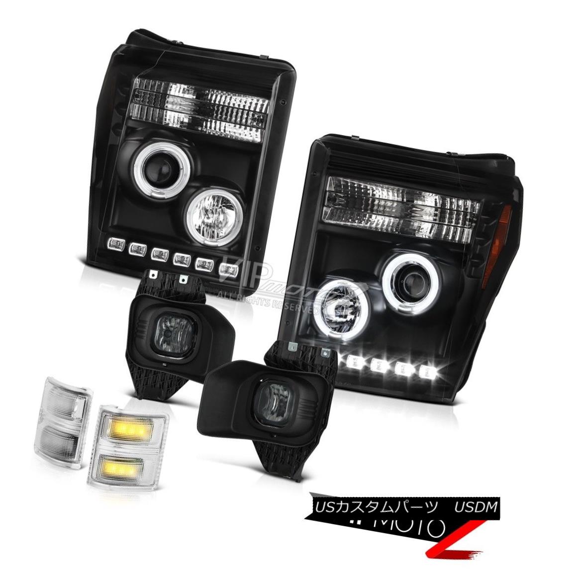 ヘッドライト 2011-2016 F350 6.2L Euro Chrome Mirror Signal Light Foglamps Headlights LED Cool 2011-2016 F350 6.2LユーロクロームミラーシグナルライトフォグランプヘッドライトLEDクール 【並行輸入品】