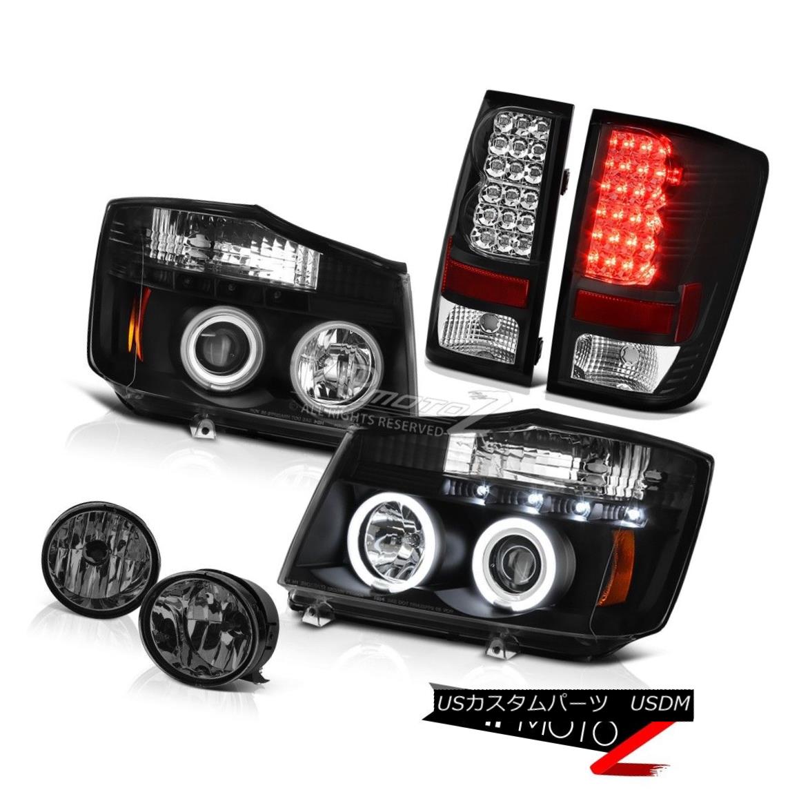 ヘッドライト For 2004-2015 Titan Devil's Eye CCFL Halo Headlights Signal Tail Lights Tint Fog 2004年?2015年Titan Devil's Eye CCFL Haloヘッドライトシグナルテールライトティントフォグ 【並行輸入品】