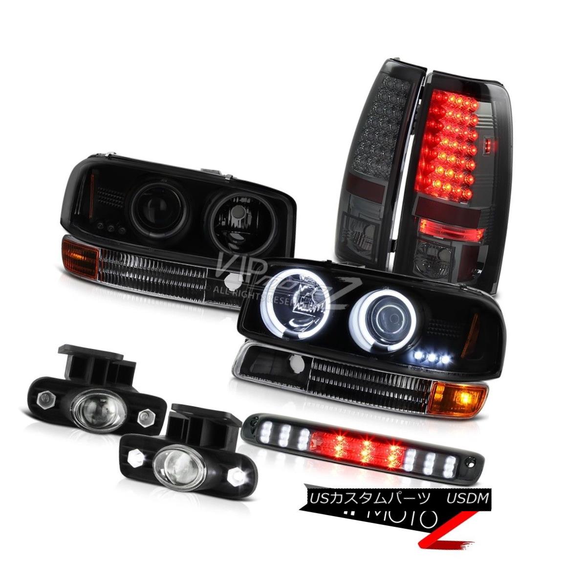 ヘッドライト 1999-2002 GMC Sierra Smoke CCFL Angel Eye Headlight Tail Light LED Projector Fog 1999-2002 GMC Sierra Smoke CCFLエンジェルアイヘッドライトテールライトLEDプロジェクターフォグ 【並行輸入品】