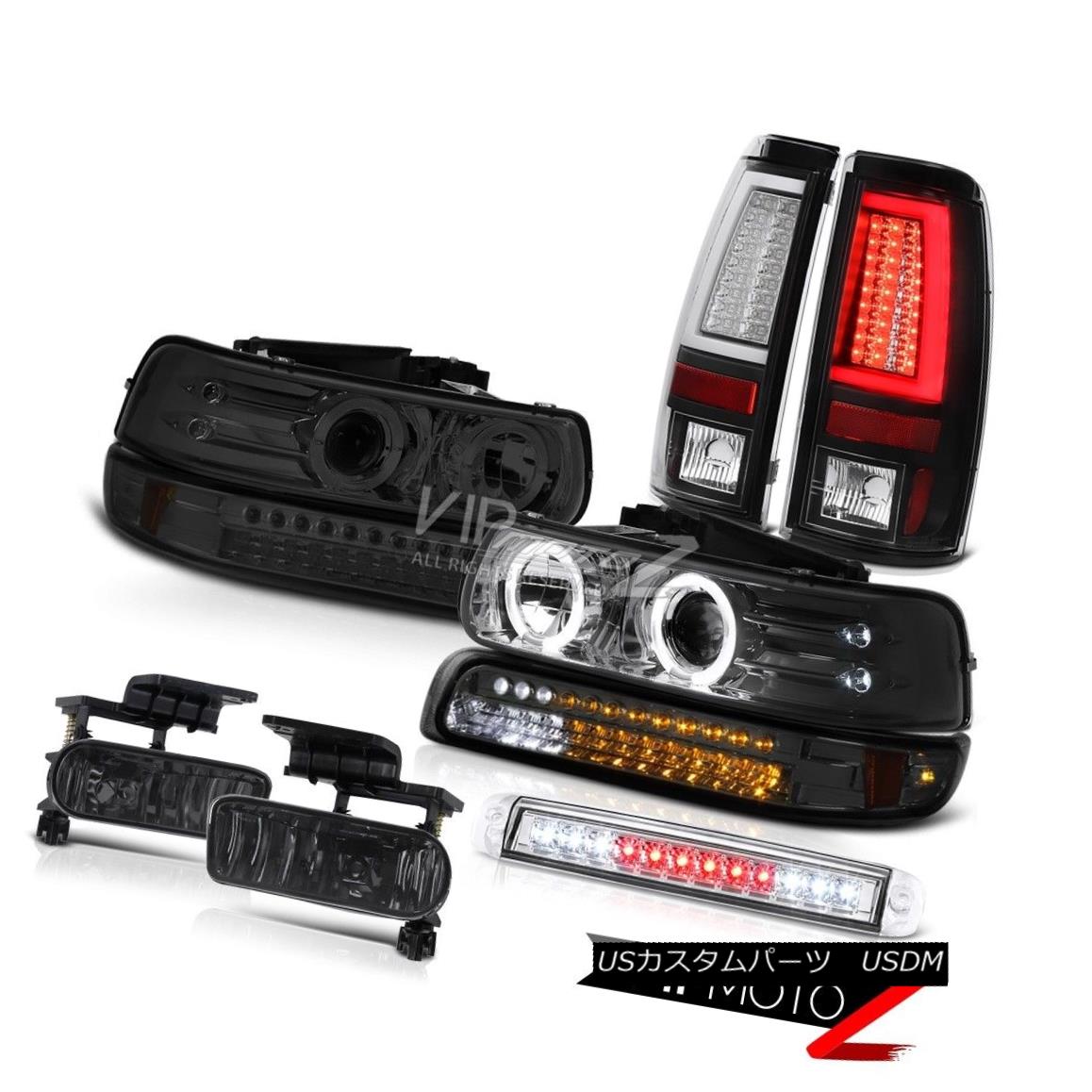 ヘッドライト 1999-2002 Chevy Silverado Tail Lights Roof Brake Lamp Signal Headlamps Fog Lamps 1999-2002シボレーシルバラードテールライトルーフブレーキランプ信号ヘッドランプフォグランプ 【並行輸入品】
