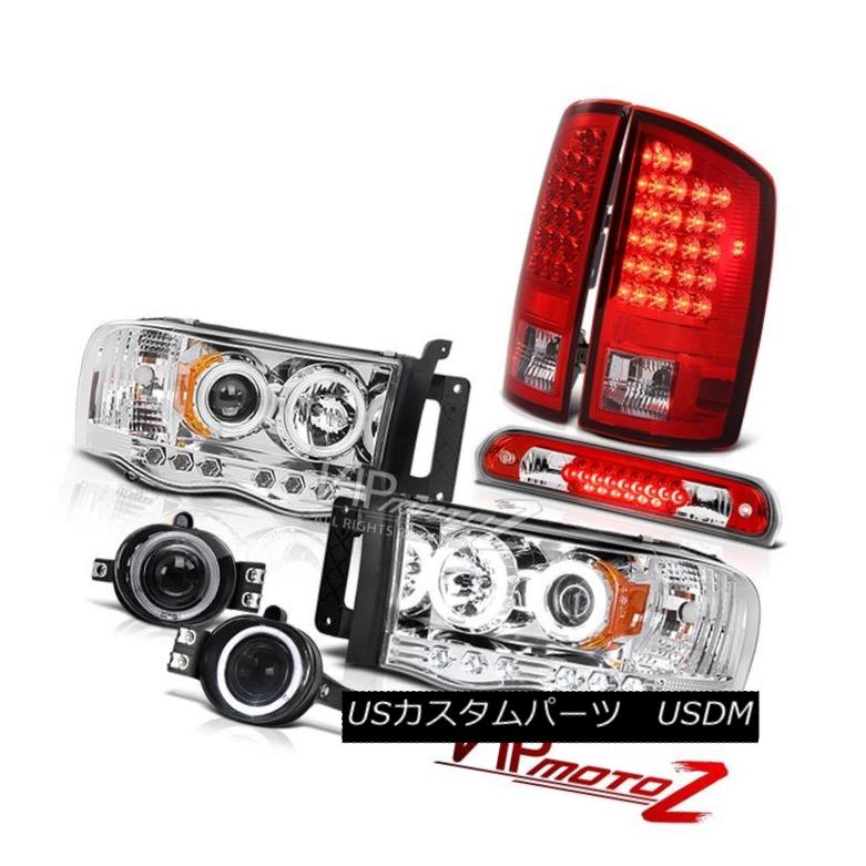 ヘッドライト 02-05 Ram SLT Halo CCFL Headlamps RED LED Tail Lights Assembly Fog Roof Brake 02-05 Ram SLT Halo CCFLヘッドランプRED LEDテールライトアセンブリフォグルーフブレーキ 【並行輸入品】