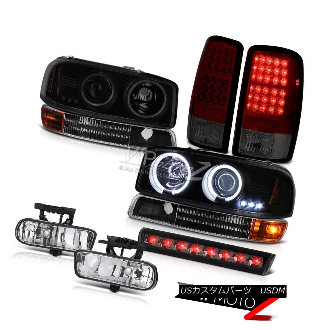 ヘッドライト CCFL Halo Headlight Bumper Burgundy LED Tail Light FogLamp Smoke 3rd 00-06 Yukon CCFL HaloヘッドライトバンパーブルゴーニュLEDテールライトFogLamp Smoke 3rd 00-06ユーコン 【並行輸入品】