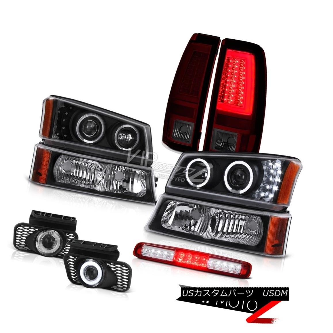 ヘッドライト 03-06 Silverado 3500Hd Tail Lamps Turn Signal Third Brake Lamp Headlamps Fog LED 03-06 Silverado 3500Hdテールランプターンシグナル第3ブレーキランプヘッドランプフォグLED 【並行輸入品】