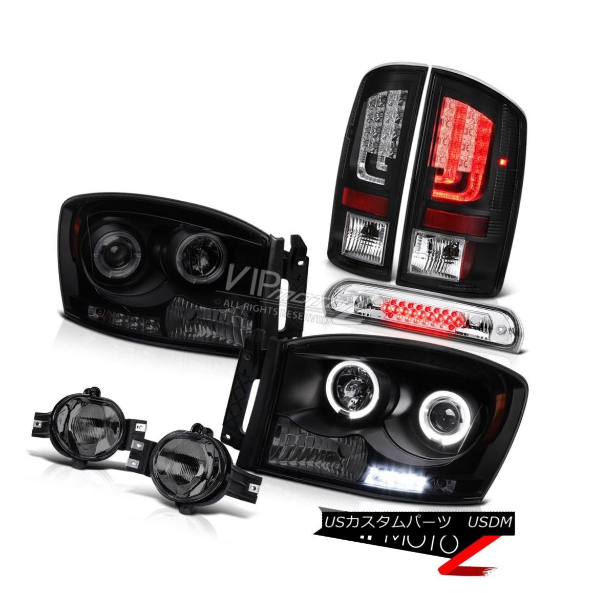 ヘッドライト 07-08 Dodge Ram 1500 ST Taillights Headlamps Foglights High STop Light Halo Rim 07-08ダッジ・ラム1500 ST灯台ヘッドランプ灯台Foglights High STop Light Halo Rim 【並行輸入品】