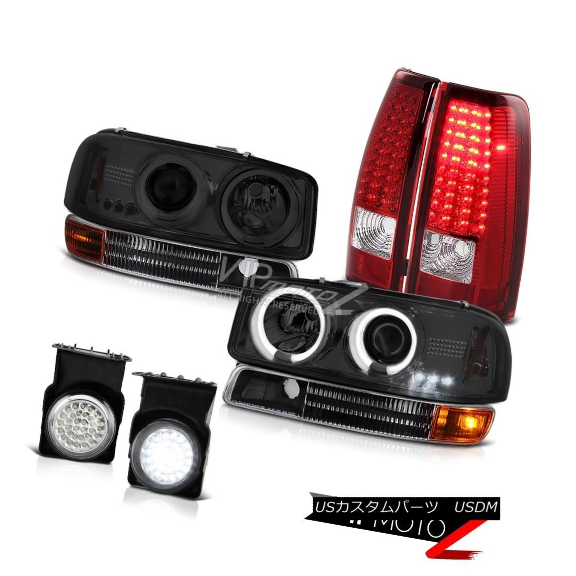 ヘッドライト 03 Sierra 1500 Tinted CCFL DRL Halo Headlamp Signal Rosso Red LED Tail Light Fog 03 Sierra 1500 TFL CCFL DRL Haloヘッドランプ信号Rosso Red LEDテールライトフォグ 【並行輸入品】