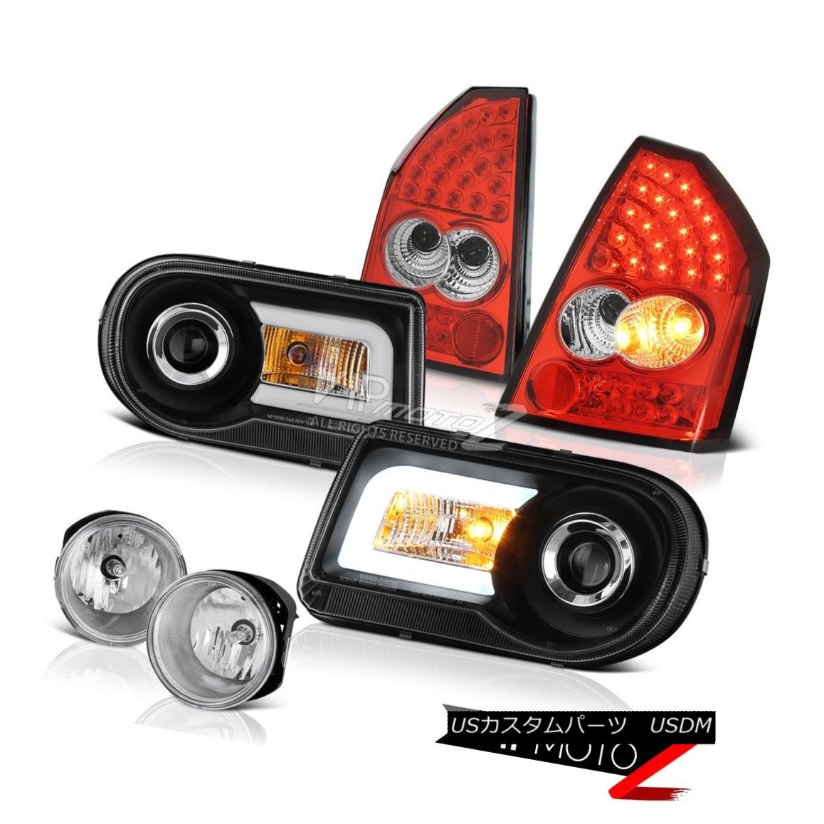ヘッドライト LED Projector Headlights Red Tail Lights Bumper Fog 2005 2006 2007 Chrysler 300C LEDプロジェクターヘッドライトレッドテールライトバンパーフォグ2005 2006 2007 Chrysler 300C 【並行輸入品】