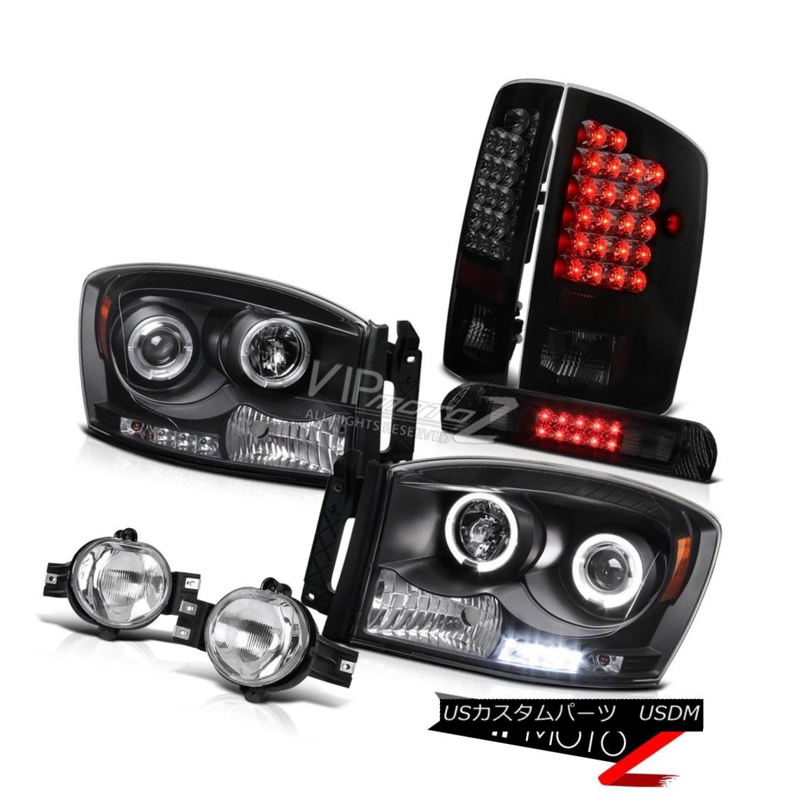 ヘッドライト DRL LED Headlights Smoke Tint Tail Lights Chrome Fog 3rd 2007-2008 Ram Magnum V8 DRL LEDヘッドライトスモークティントテールライトクロムフォグ第3回2007-2008ラムマグナムV8 【並行輸入品】
