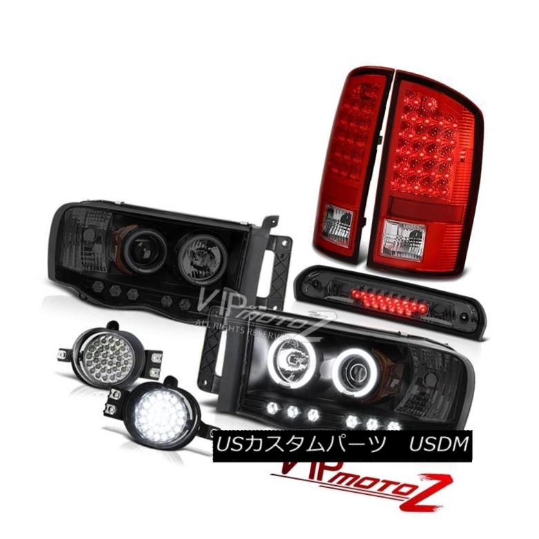 ヘッドライト 2002-2005 Ram 2500 CCFL Ring Headlights Red LED Tail Lights SMD Fog Tinted 3rd 2002-2005 Ram 2500 CCFLリングヘッドライト赤色LEDテールライトSMD Fog Tinted 3rd 【並行輸入品】