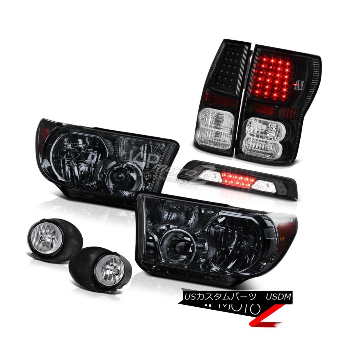 ヘッドライト 07-13 Toyota Tundra SR5 Headlights Foglamps Roof Cab Light Black Tail Lamps SMD 07-13トヨタトンドラSR5ヘッドライトフォグランプルーフキャブライトブラックテールランプSMD 【並行輸入品】