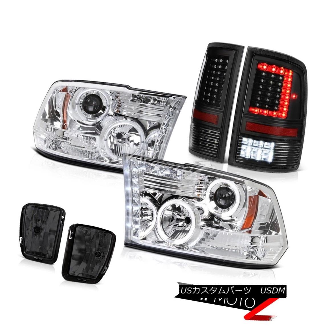ヘッドライト 13-17 RAM 1500 Nighthawk Black Tail Light Fog Lamp Sterling Chrome Head Assembly 13-17 RAM 1500ナイトホークブラックテールライトフォグランプスターリングクロムヘッドアセンブリ 【並行輸入品】