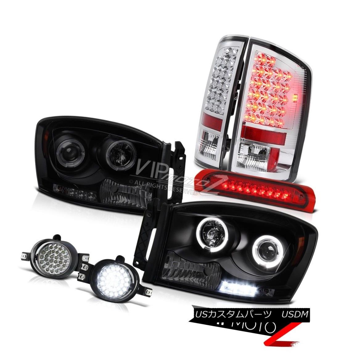 ヘッドライト 2006 Dodge Ram 4.7L Smoke Headlight LED Bumper Foglights Third Brake Tail Lights 2006ダッジラム4.7L煙ヘッドライトLEDバンパーフォグライト第3ブレーキテールライト 【並行輸入品】
