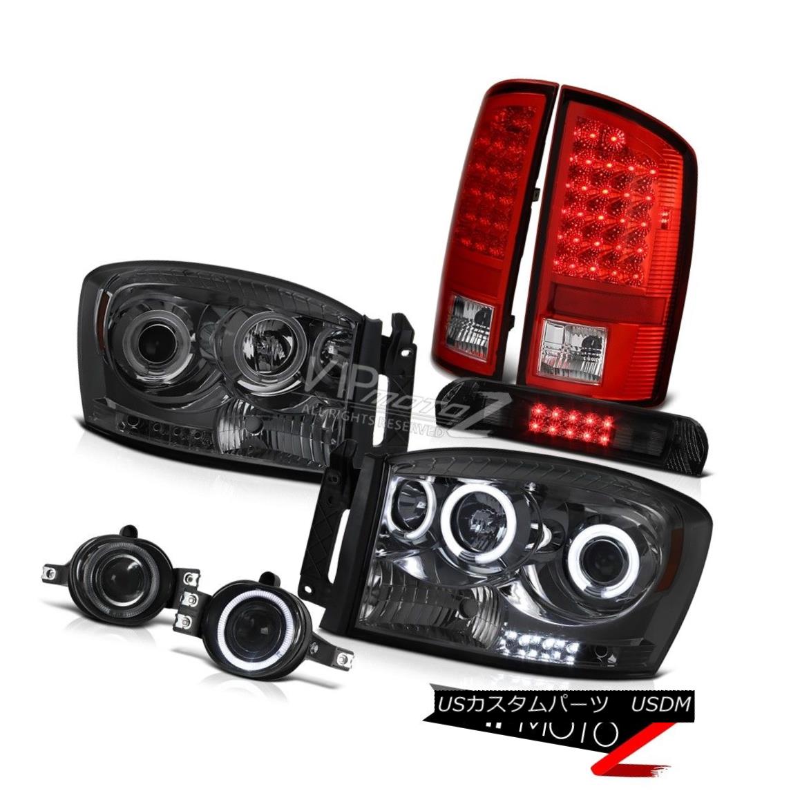 ヘッドライト CCFL Angel Eye Headlights Tail Lights LED Projector Fog Third Cargo 2006 Ram CCFLエンジェルアイヘッドライトテールライトLEDプロジェクターフォグ第3貨物2006 Ram 【並行輸入品】