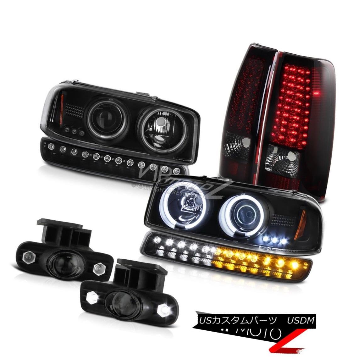 ヘッドライト 99 00 01 02 Sierra GMT800 Fog lights rear led brake parking lamp ccfl Headlamps 99 00 01 02 Sierra GMT800フォグライトリヤドードブレーキパーキングランプccflヘッドランプ 【並行輸入品】