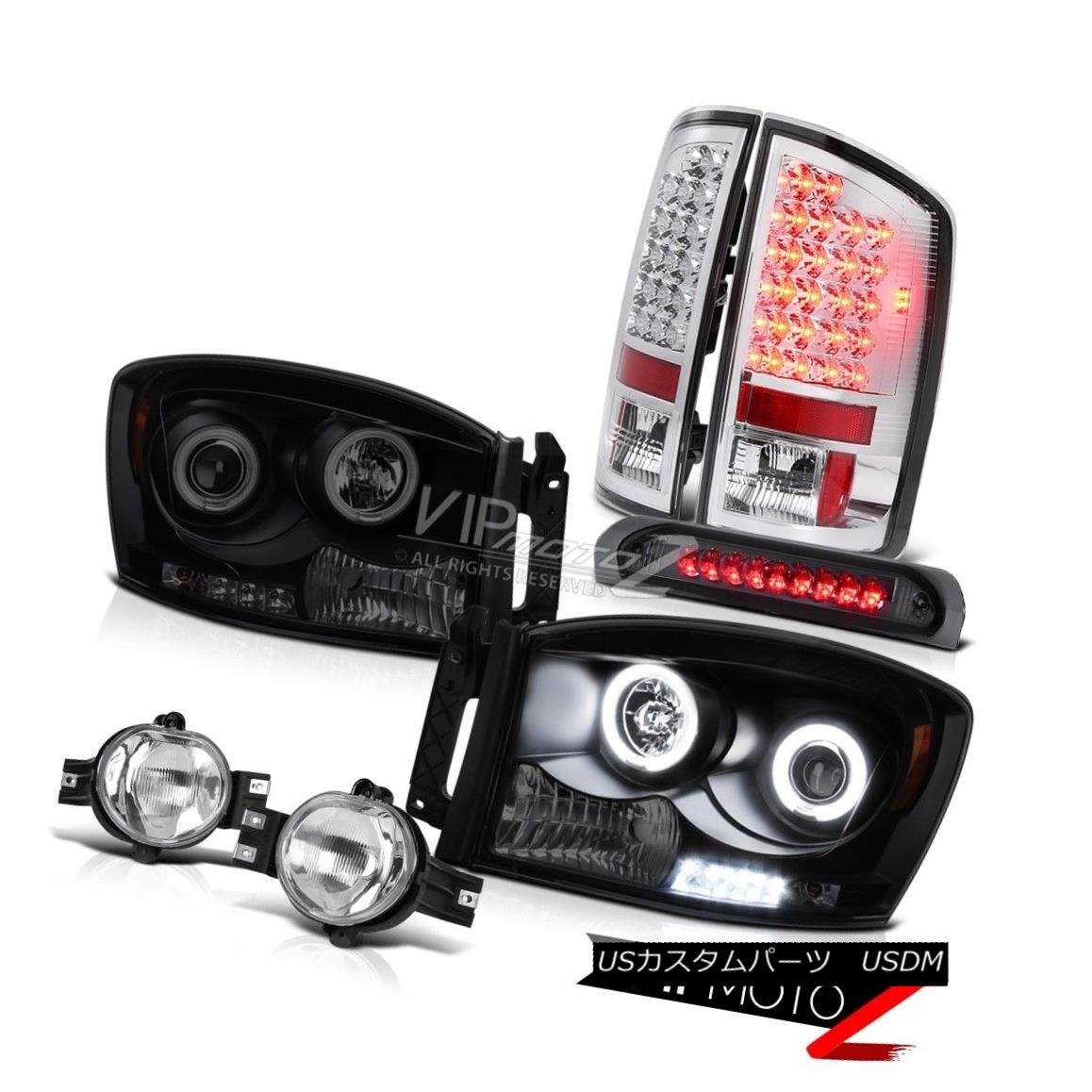 ヘッドライト 06 Dodge Ram Halo Rim CCFL Tech. Headlights Fog High Mount Stop Lamp Tail Lights 06ドッジラムハローリムCCFL Tech。 ヘッドライトフォグハイマウントストップランプテールライト 【並行輸入品】