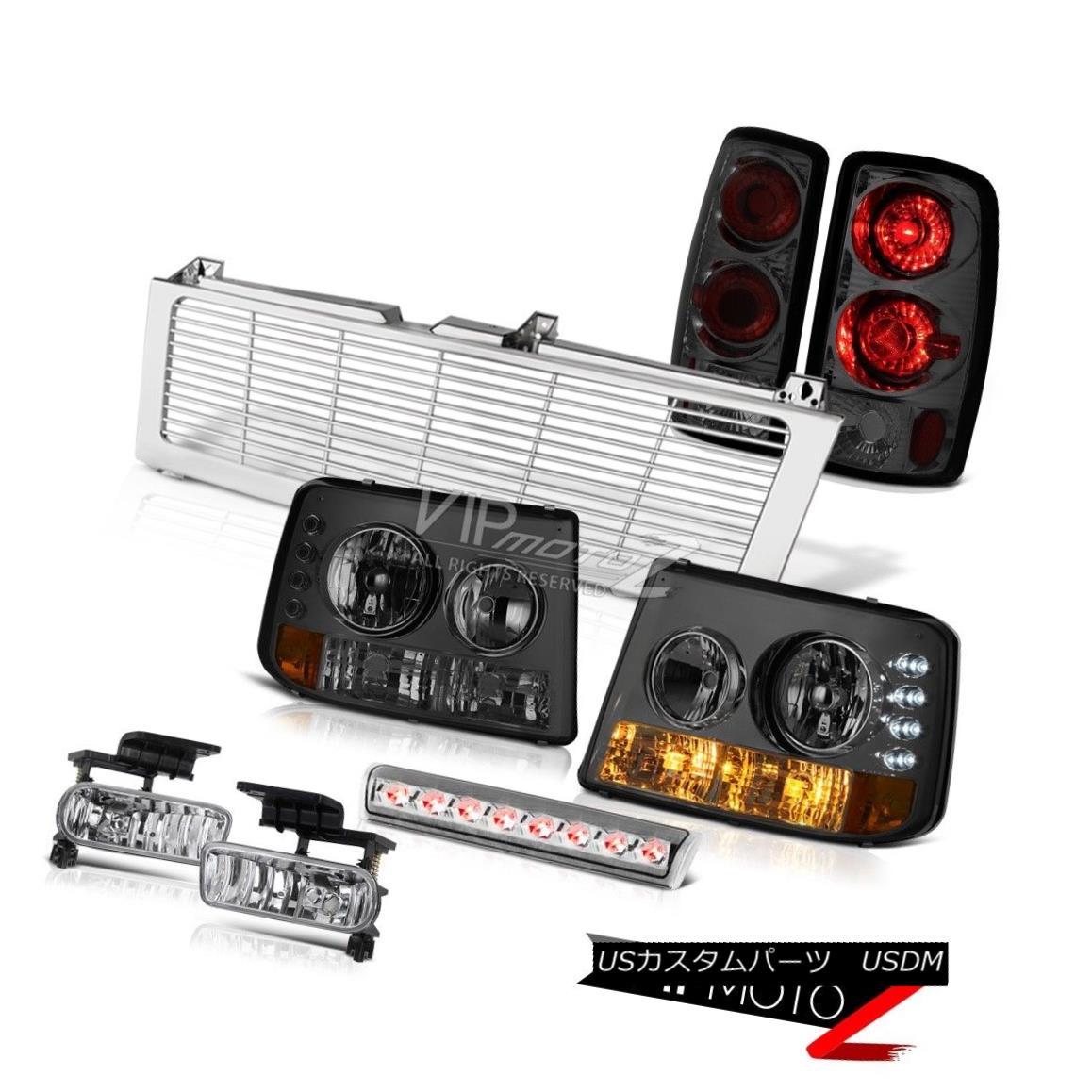 ヘッドライト Smoke Bumper+Headlights Tail Sterling Chrome Fog 3rd LED 2000-2006 Suburban 5.3L スモークバンパー+ヘッドリッグ htsテールスターリングクロムフォッグ3rd LED 2000-2006郊外5.3L 【並行輸入品】