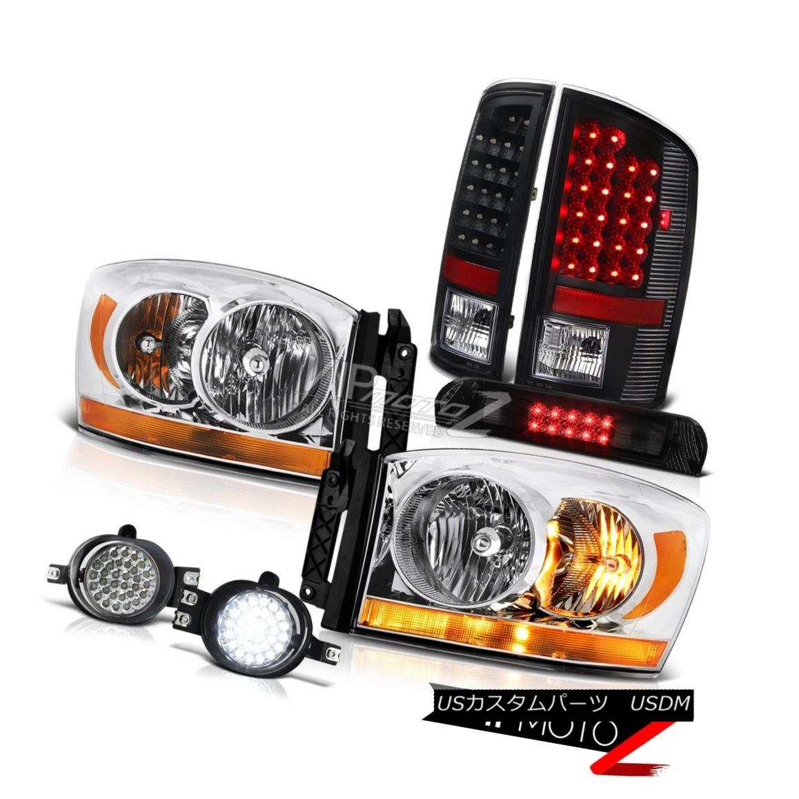 ヘッドライト 07-08 Ram 1500 2500 3500 Ws Headlights Foglamps Roof Brake Lamp Parking Lights 07-08ラム1500 2500 3500 Wsヘッドライトフォグランプ屋根用ブレーキランプパーキングライト 【並行輸入品】