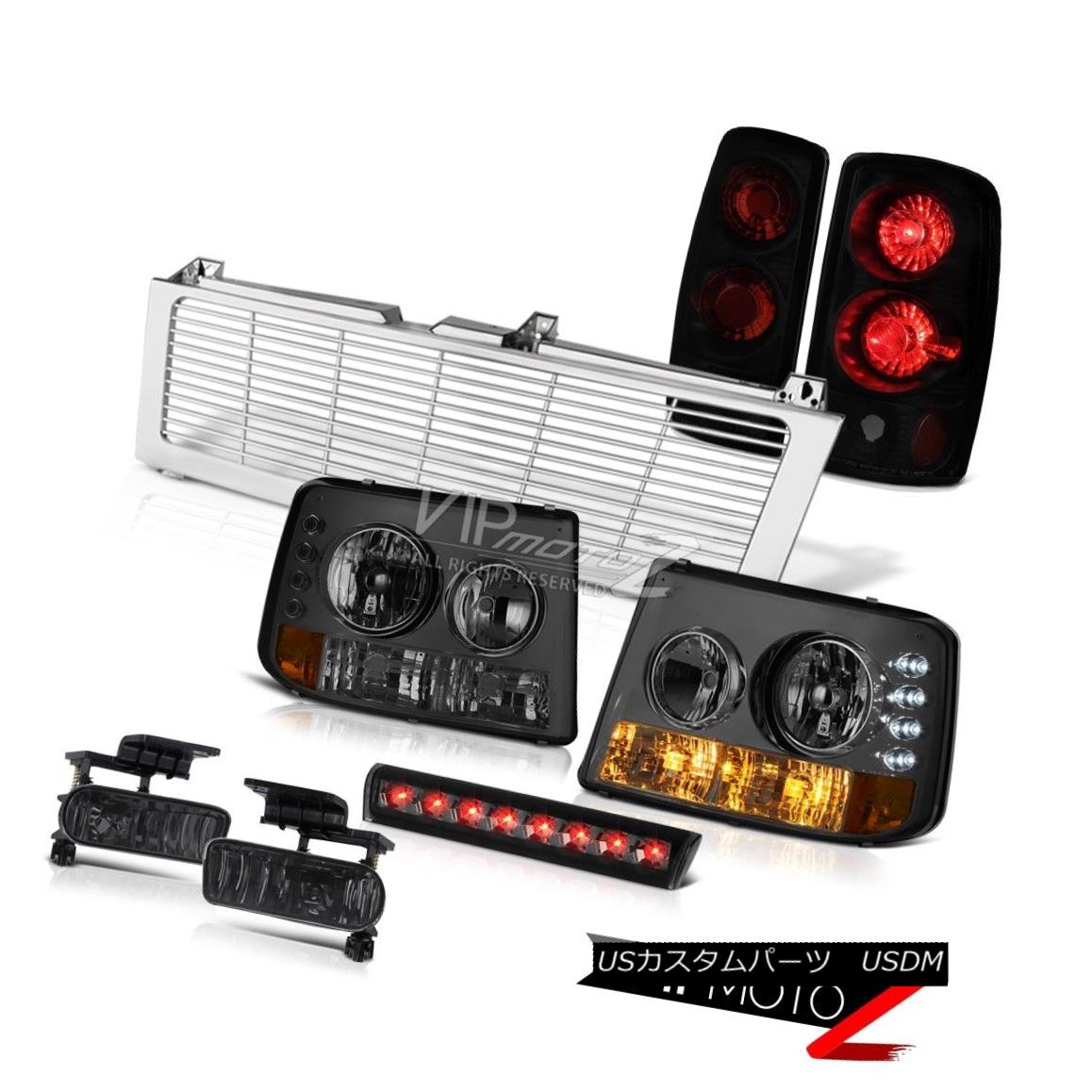 ヘッドライト Signal Headlights Sinister Black Rear Tail Lights Fog LED 00-06 Suburban 5.3L シグナルヘッドライト不快な黒リアテールライトフォグLED 00-06郊外5.3L 【並行輸入品】
