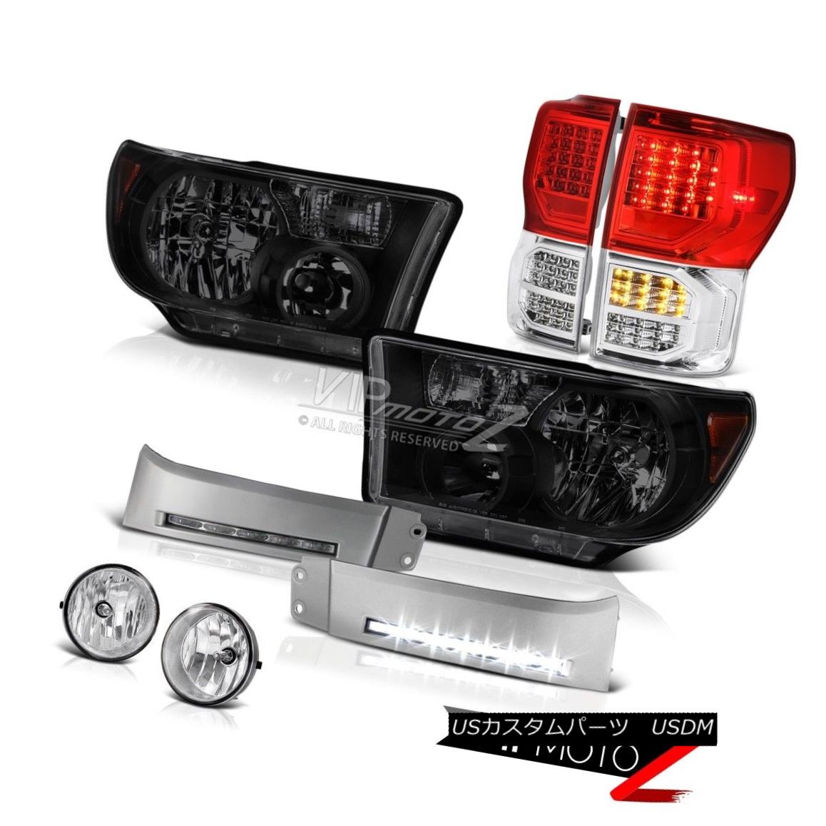 ヘッドライト 07-13 Toyota Tundra Platinum Tail Lamps Headlights DRL Strip Fog LED Assembly 07-13トヨタトンドラプラチナテールランプヘッドライトDRLストリップフォグLEDアセンブリ 【並行輸入品】
