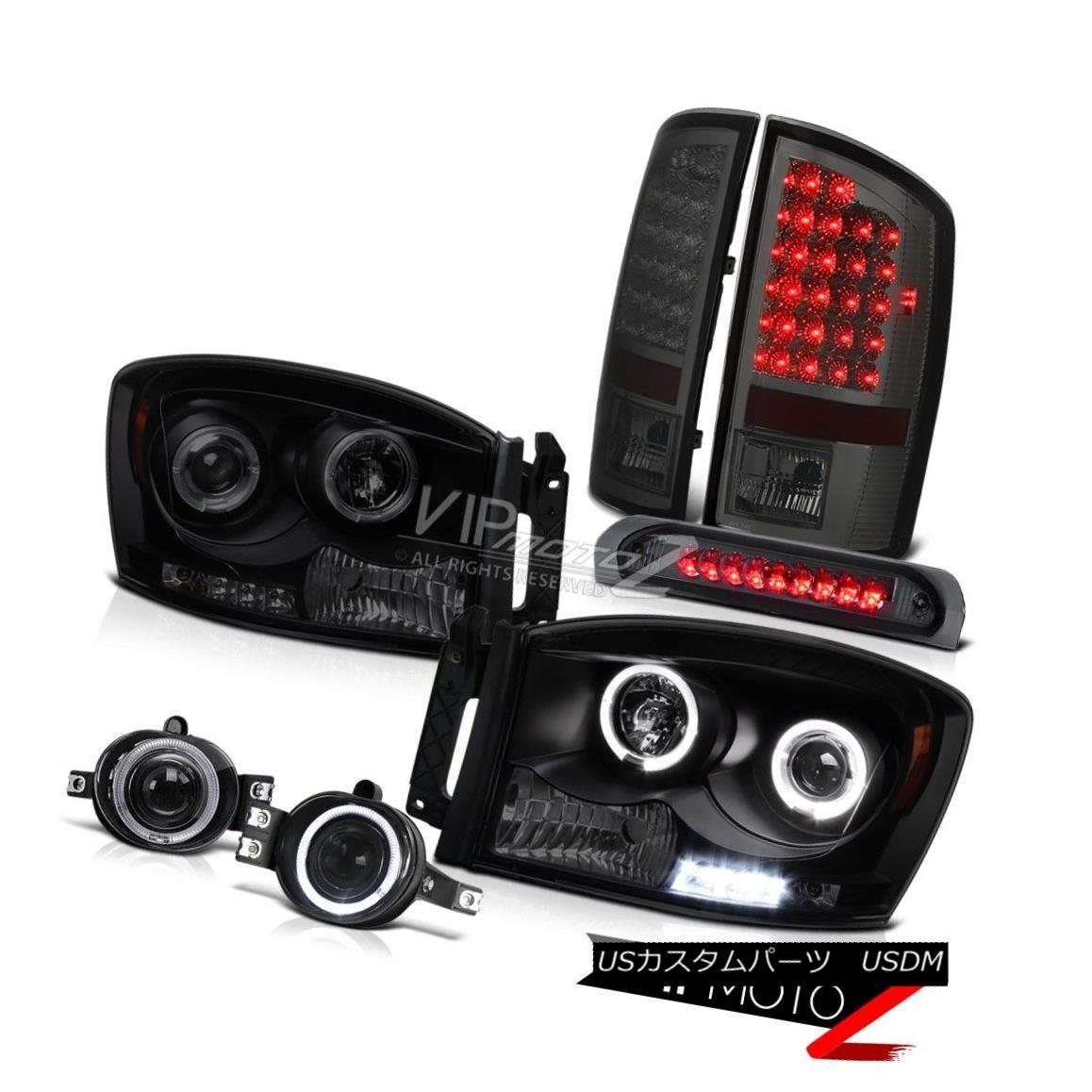 ヘッドライト Halo Headlight L.E.D Tail Lights Fog Lamp Third Brake LED Ram 4.7L SLT 2007 2008 ハローヘッドライトL.E.Dテールライトフォグランプ第3ブレーキLEDラム4.7L SLT 2007 2008 【並行輸入品】