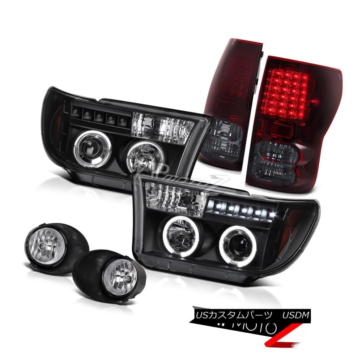 ヘッドライト Black Halo Projector Headlight+Led Tail Light+Fog Lamp Toyota 07-2013 Tundra ブラックハロープロジェクターヘッドライト+ Ledテールライト+ FogランプToyota 07-2013 Tundra 【並行輸入品】