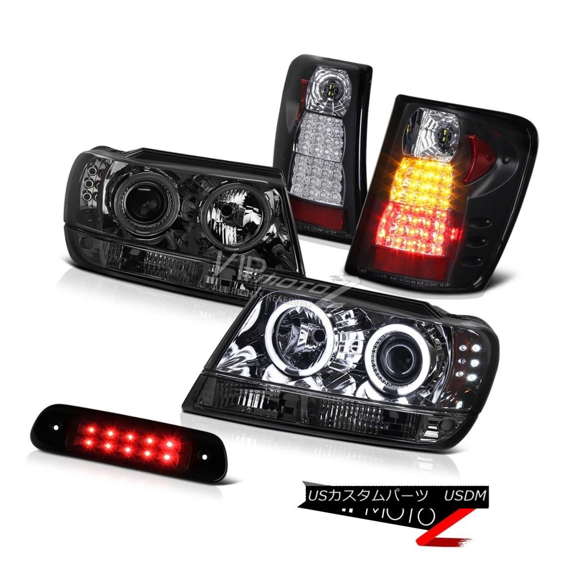 ヘッドライト 99-04 Jeep Grand Cherokee WG Laredo Black 3RD Brake Lamp Tail Lamps Headlamps 99-04ジープグランドチェロキーWGラレドブラック3RDブレーキランプテールランプヘッドランプ 【並行輸入品】