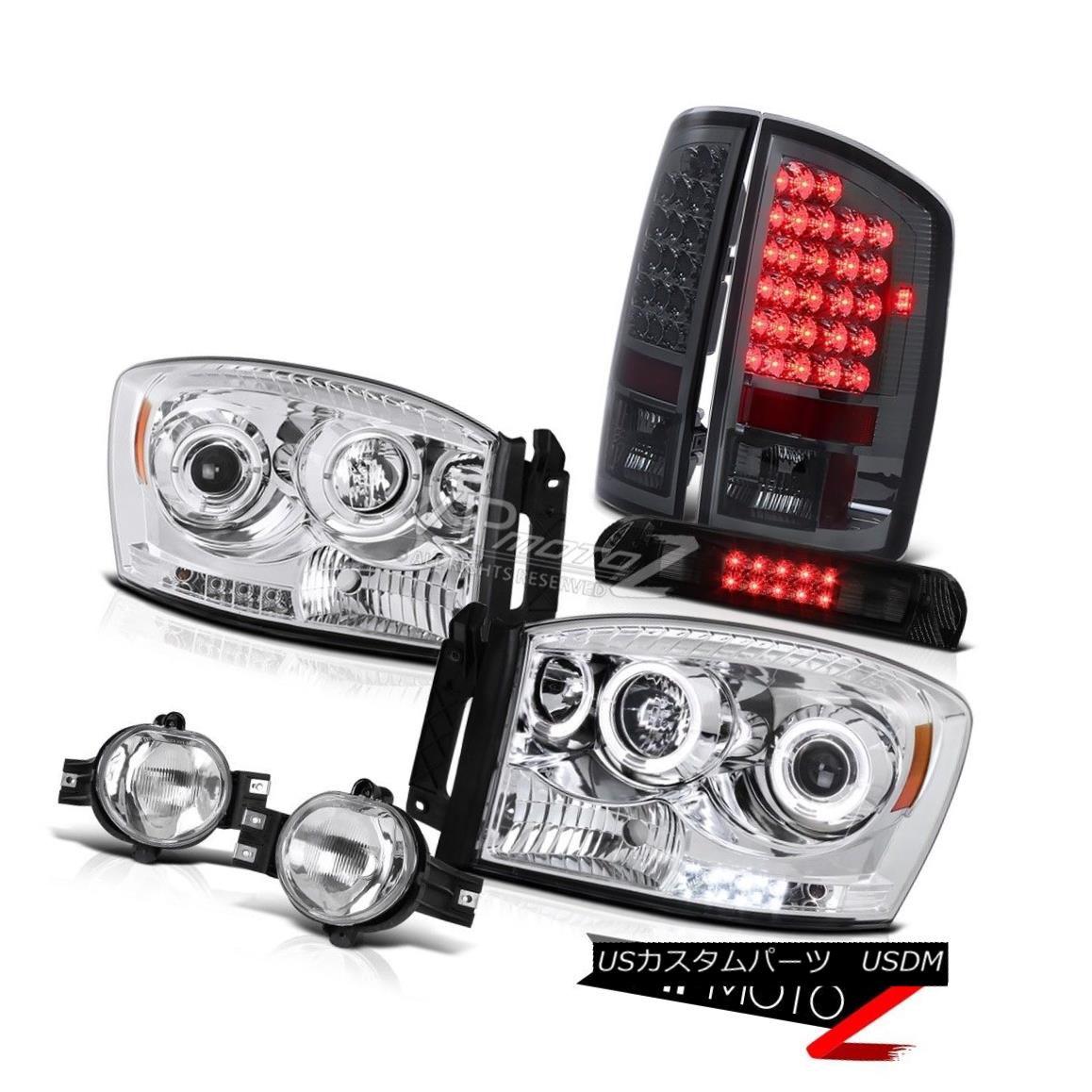 ヘッドライト Headlights Halo Smoke LED Brake Lamps Bumper Fog Third Cargo 2007 2008 Ram SLT ヘッドライトHalo Smoke LEDブレーキランプバンパーフォグThird Cargo 2007 2008 Ram SLT 【並行輸入品】