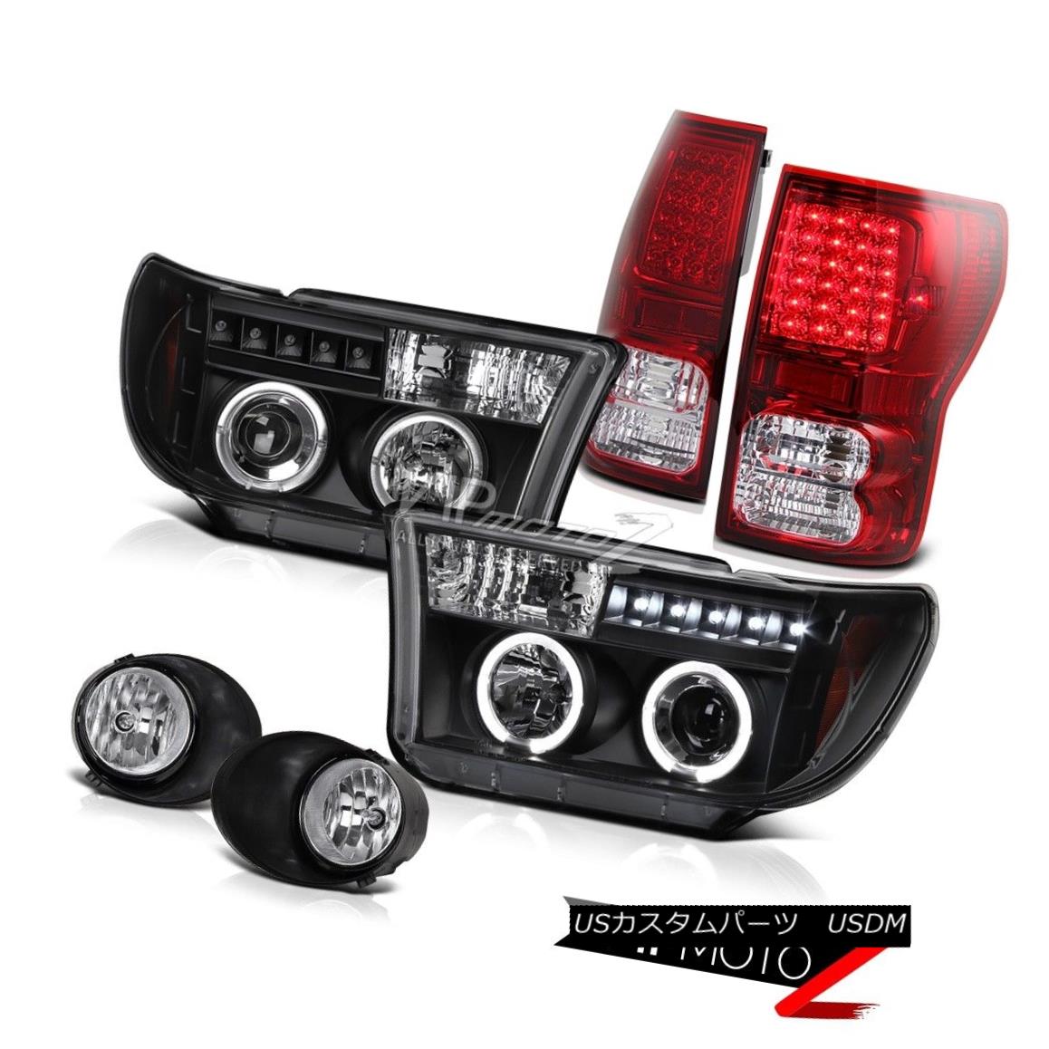 ヘッドライト Black Halo Projector Headlight+Led Tail Light+Fog Lamp Toyota Tundra 07-13 ブラックハロープロジェクターヘッドライト+ Ledテールライト+ FogランプToyota Tundra 07-13 【並行輸入品】