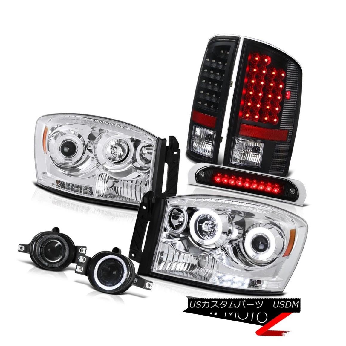 ヘッドライト Euro CCFL Headlights Brake Tail Lights Halo Projector Fog Third LED 2006 Ram ST ユーロCCFLヘッドライトブレーキテールライトHaloプロジェクターフォグThird LED 2006 Ram ST 【並行輸入品】