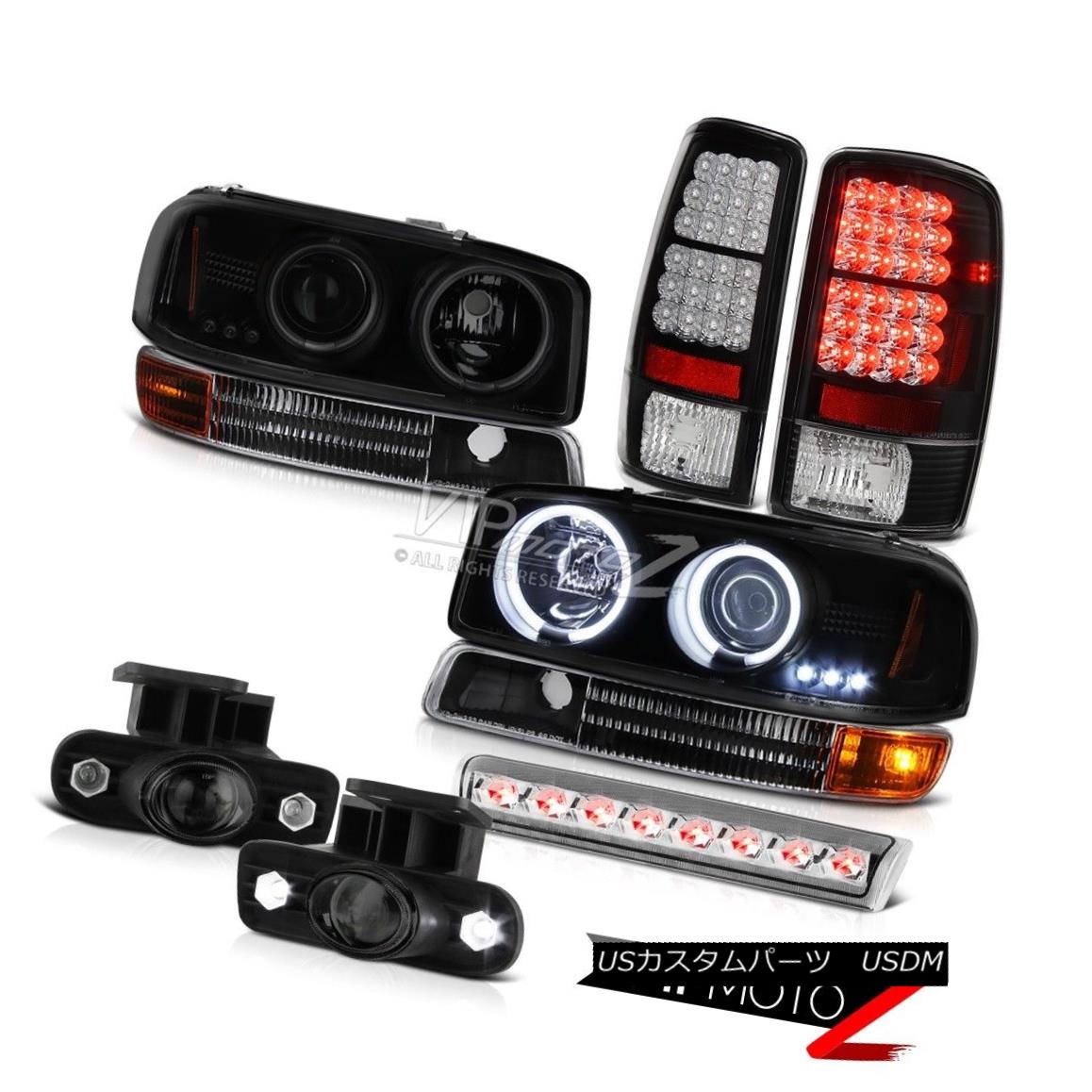 ヘッドライト 00-06 Yukon 5.3L CCFL Angel Eye Halo Headlight Tail Light FogLamps High Stop LED 00-06ユーコン5.3L CCFLエンジェルアイハローヘッドライトテールライトFogLampsハイストップLED 【並行輸入品】