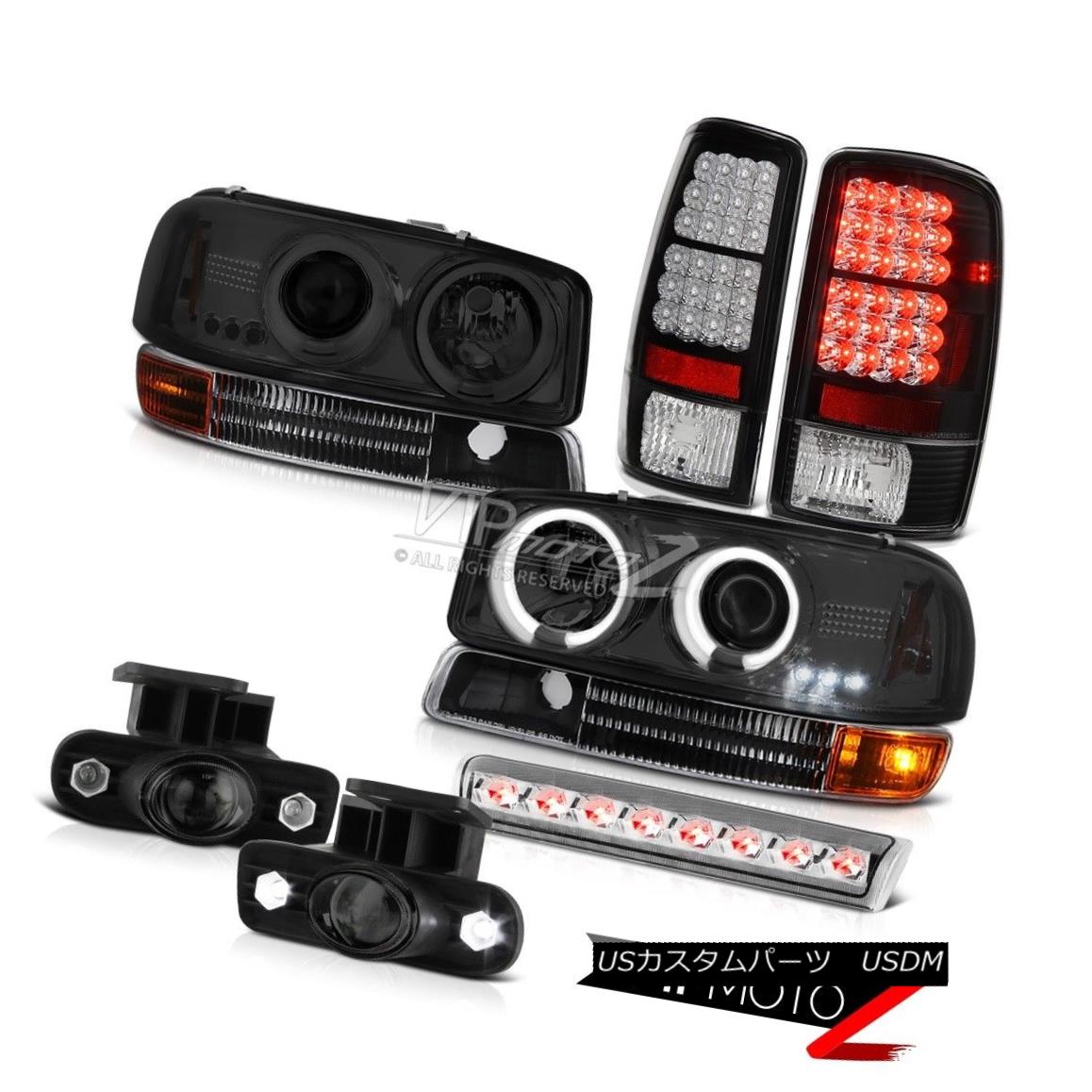 ヘッドライト 00-06 Yukon SLE Smoke CCFL Halo Headlight Brake Tail Light LED DRL Fog High Stop 00-06ユーコンSLE煙CCFLハローヘッドライトブレーキテールライトLED DRLフォグハイストップ 【並行輸入品】
