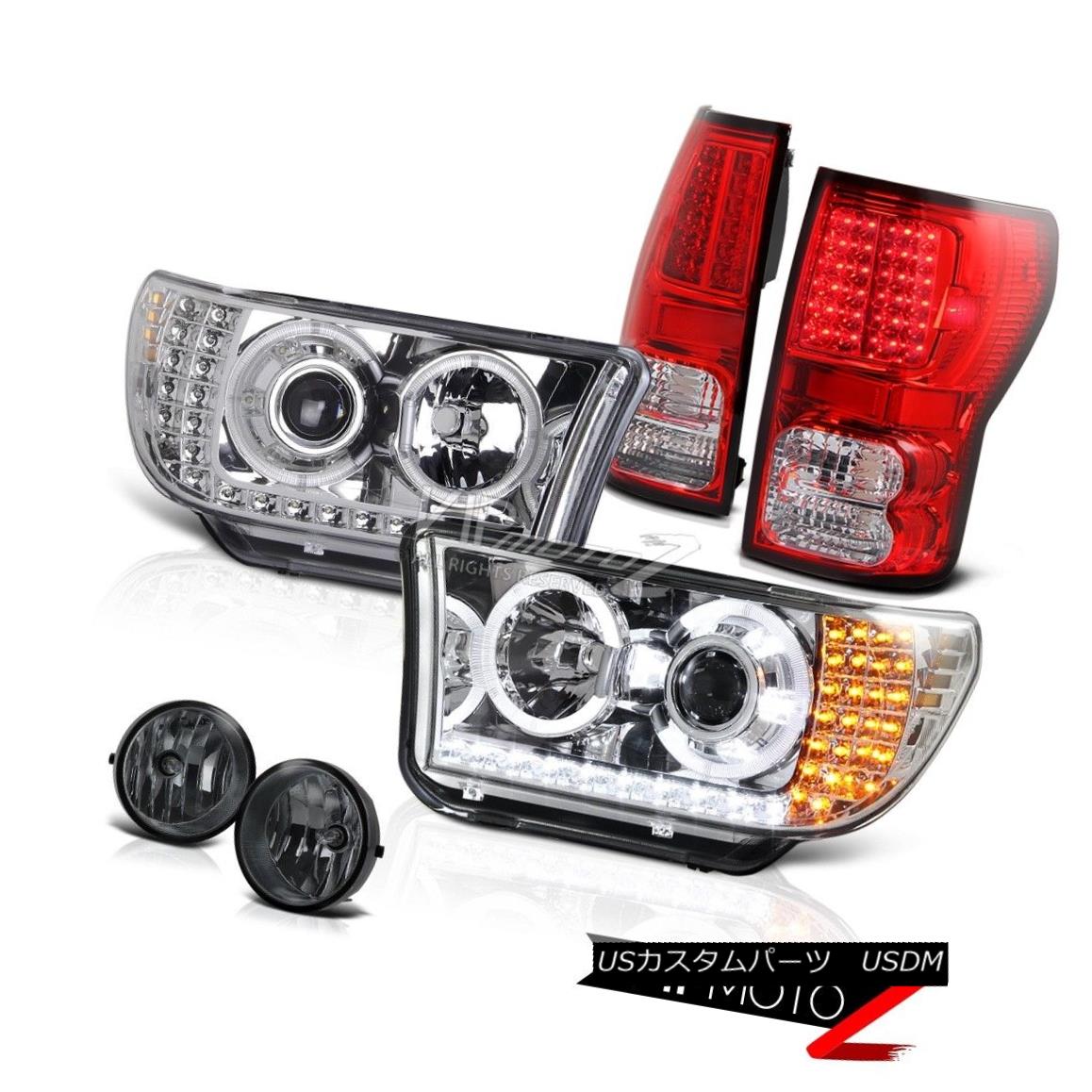 ヘッドライト Crystal Projector Led Headlight+Led Tail Light+Fog Lamp 2007-2013 Tundra SR5 クリスタルプロジェクターLedヘッドライト+ Ledテールライト+ Fogランプ2007-2013 Tundra SR5 【並行輸入品】