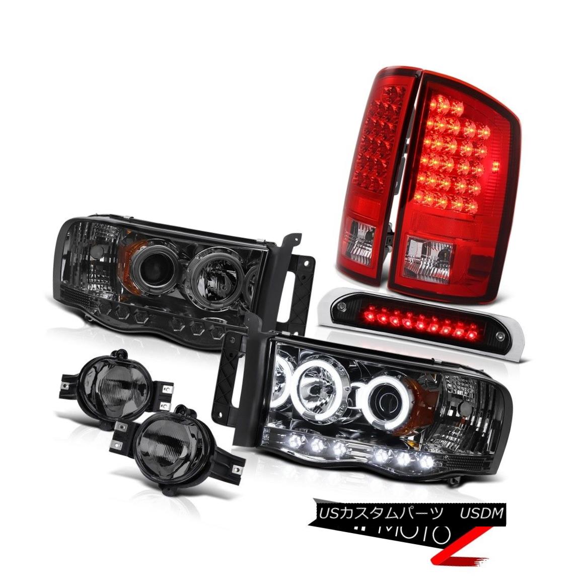 ヘッドライト 02 03 04 05 Ram 1500 CCFL Headlights Red LED Taillights Dark Smoke Fog Black 3rd 02 03 04 05 Ram 1500 CCFLヘッドライトレッドLEDテールライトDark Smoke Fog Black 3rd 【並行輸入品】